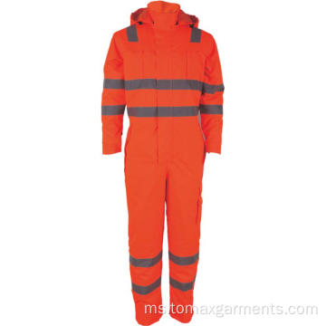 Safety Mens Hi-Vis Work Cargo Reflective Work